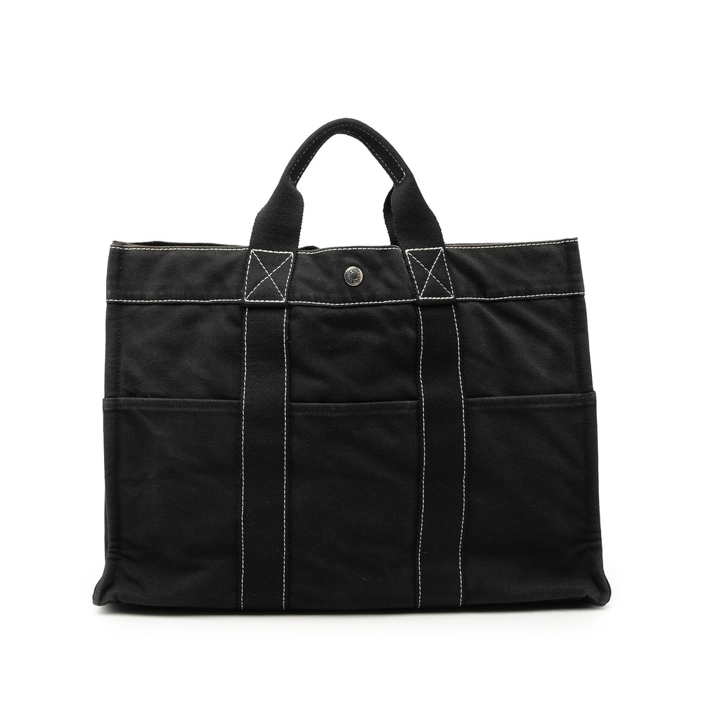 Pre-Loved Hermes Canvas Fourre Tout MM - Picture 1 of 6